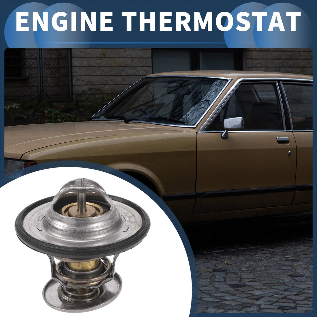 Engine Coolant Thermostat for Ford Consul (1972–1974) No. 056121113D