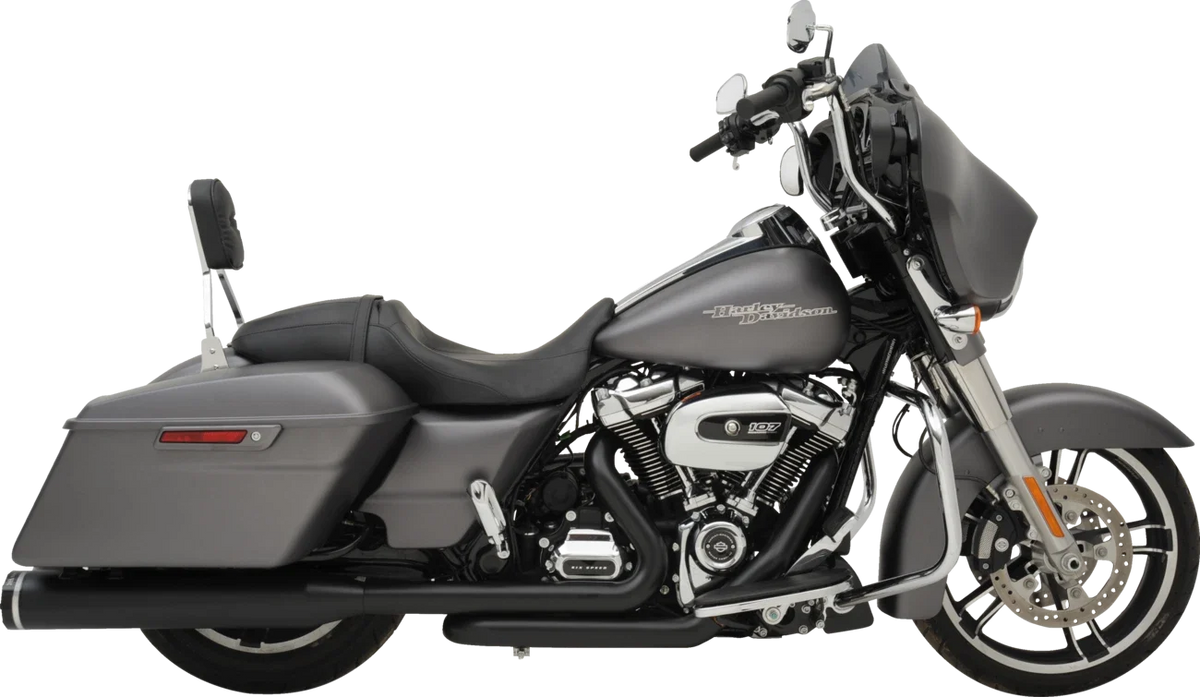 2-into-1-into-2 Exhaust System in Black - Dominator-SR