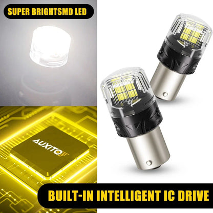 1156 LED Reverse Light Bulbs (2 Pack) for AUXITO - 6500K White