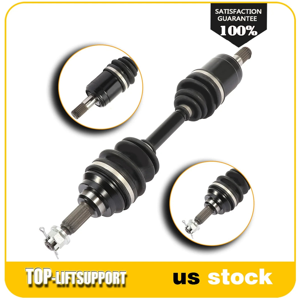 Front Left CV Axle for Honda Foreman Rubicon 500, Rincon 650 (2001–2004)