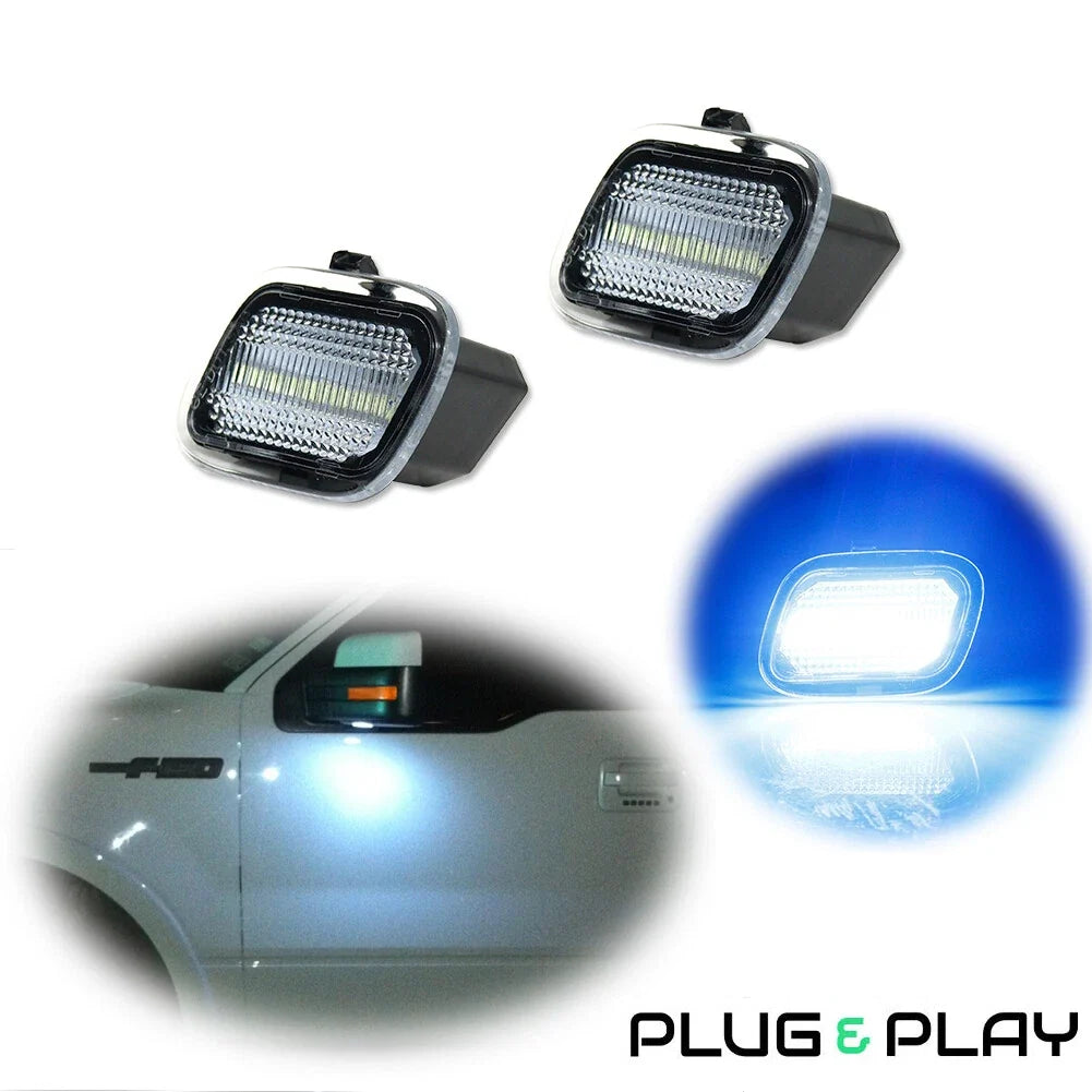 LED Side Mirror Puddle Lights for Ford F-Series (2017–Present)