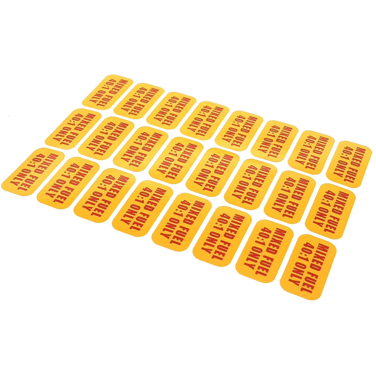 24x Fuel Ratio Stickers 40:1 for 2-Cycle Engine Gasoline