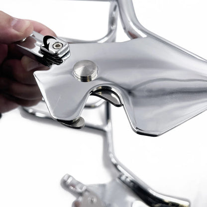 Chrome Detachable Holdfast Tow-up Luggage Rack for FXFB FXFBS Fat Bob (2018–2023)