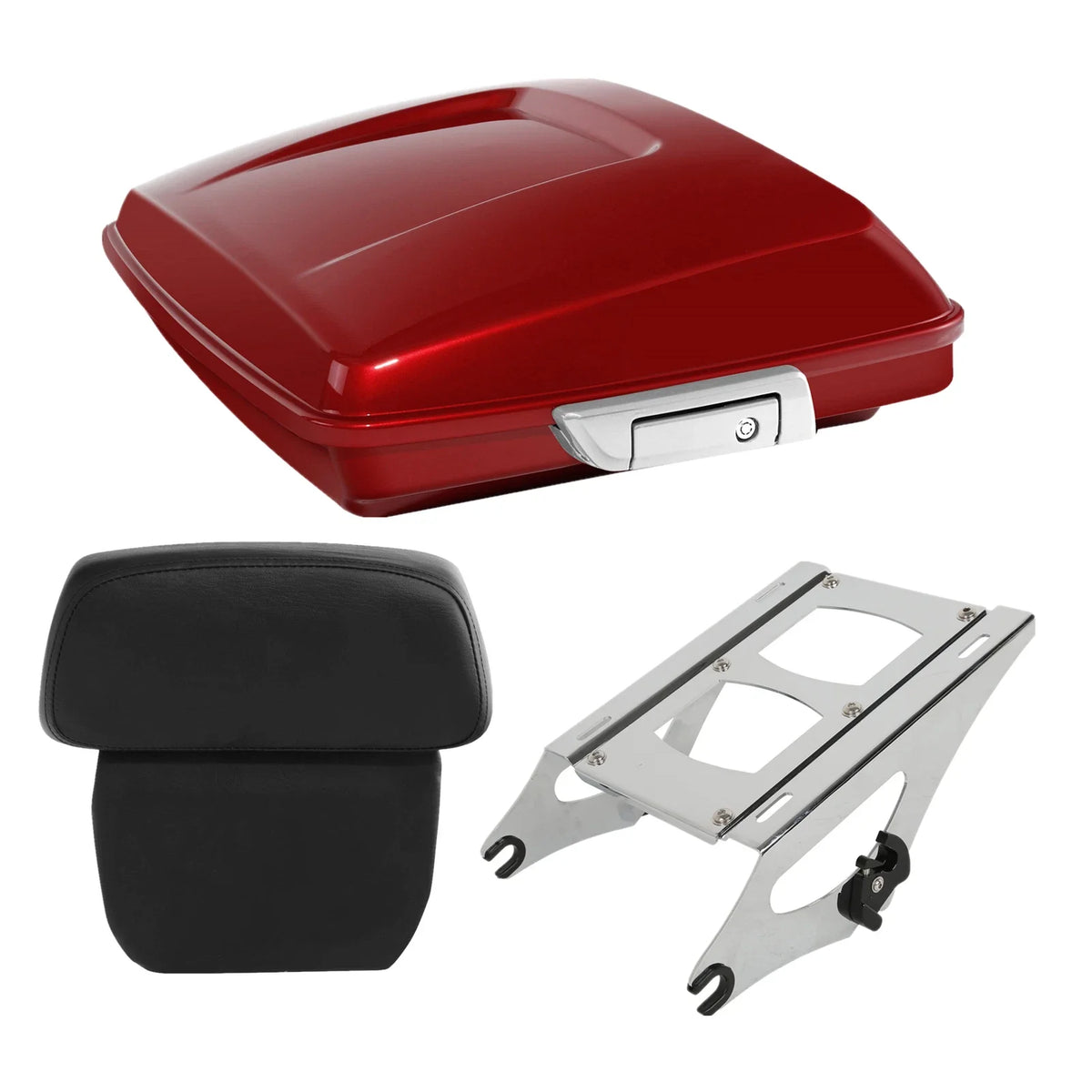 Trunk Pad Mount Rack for Harley Touring (2014-2024) - Wicked Red