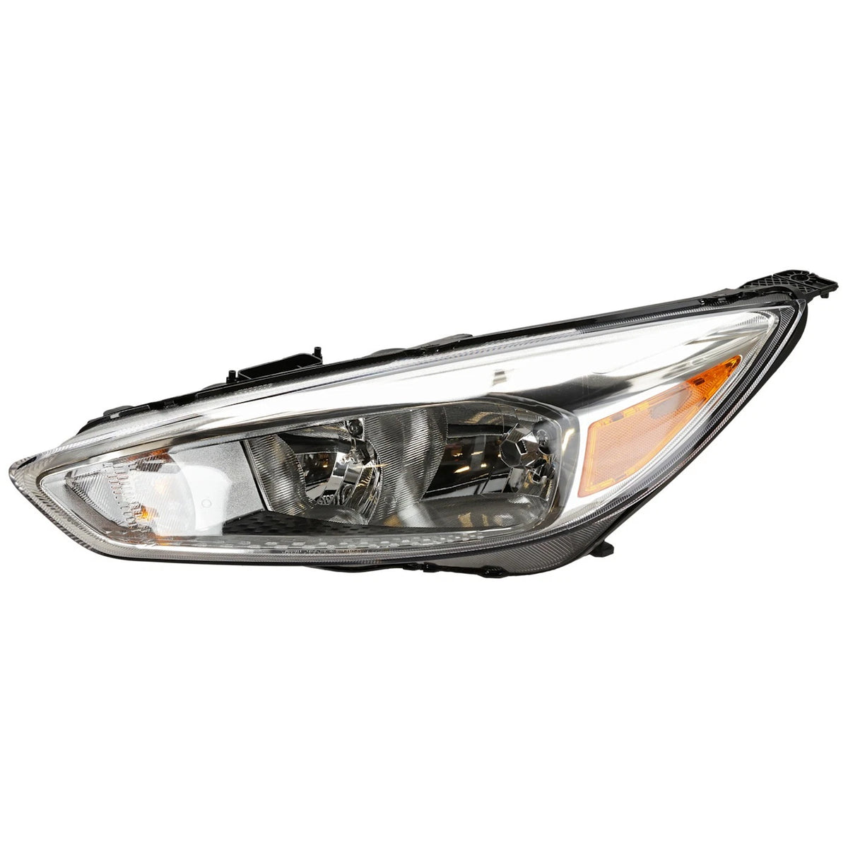 Driver Side Headlight for Ford Focus (2015–2018) Halogen CAPA Chrome