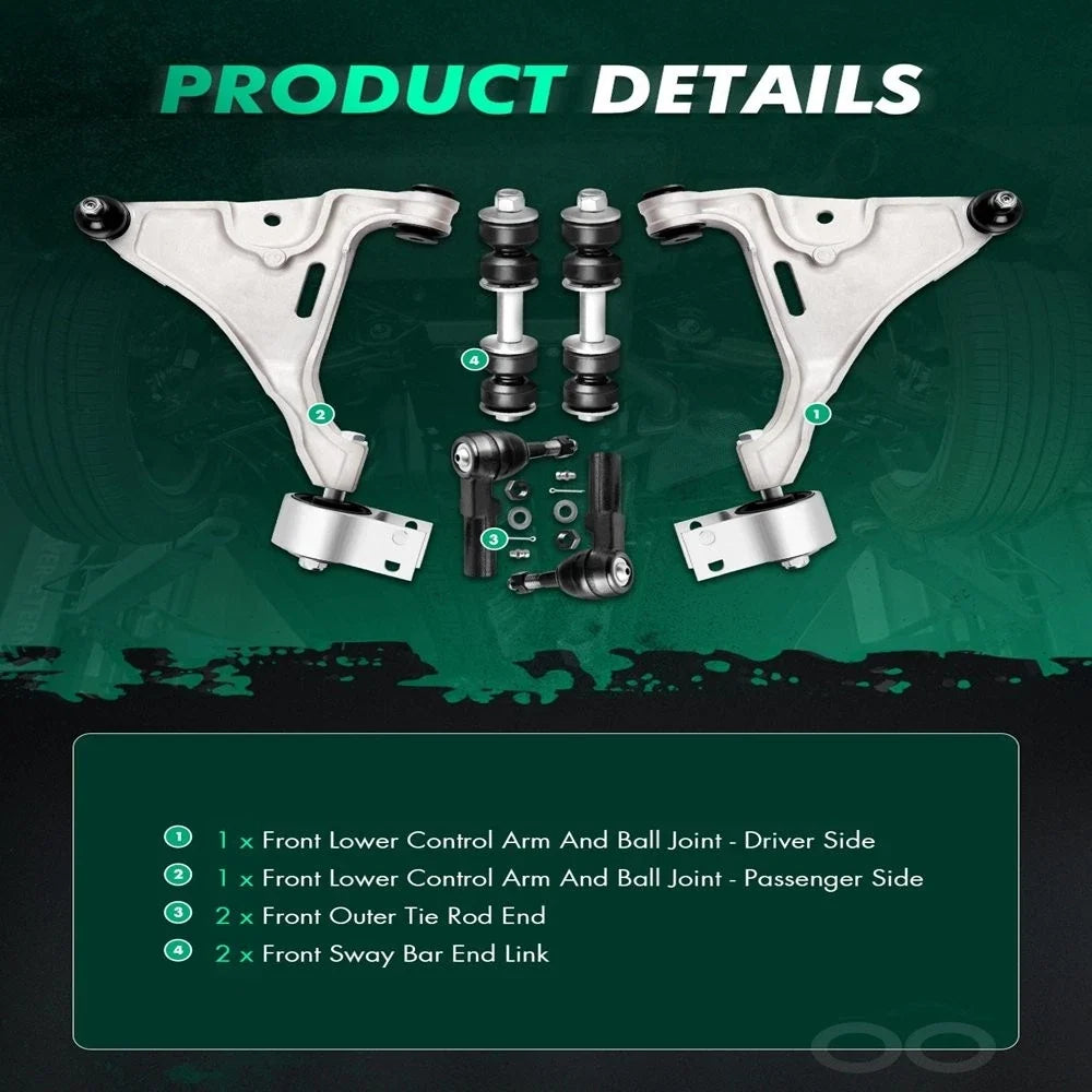 Front Suspension Kit 6pcs for Buick Lucerne / Cadillac DTS 2006-2011