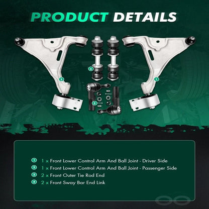 Front Suspension Kit 6pcs for Buick Lucerne / Cadillac DTS 2006-2011