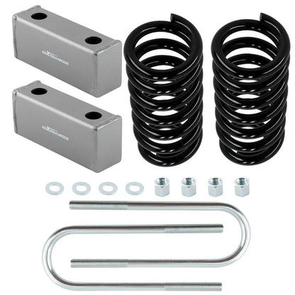 Coil Springs Lowering Set 1" Front 3" Rear for Chevy C10 2WD (1963-1972)