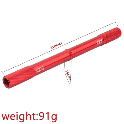 Universal Motorcycle Fork Bleed Tool for Suspension Repair (Red)
