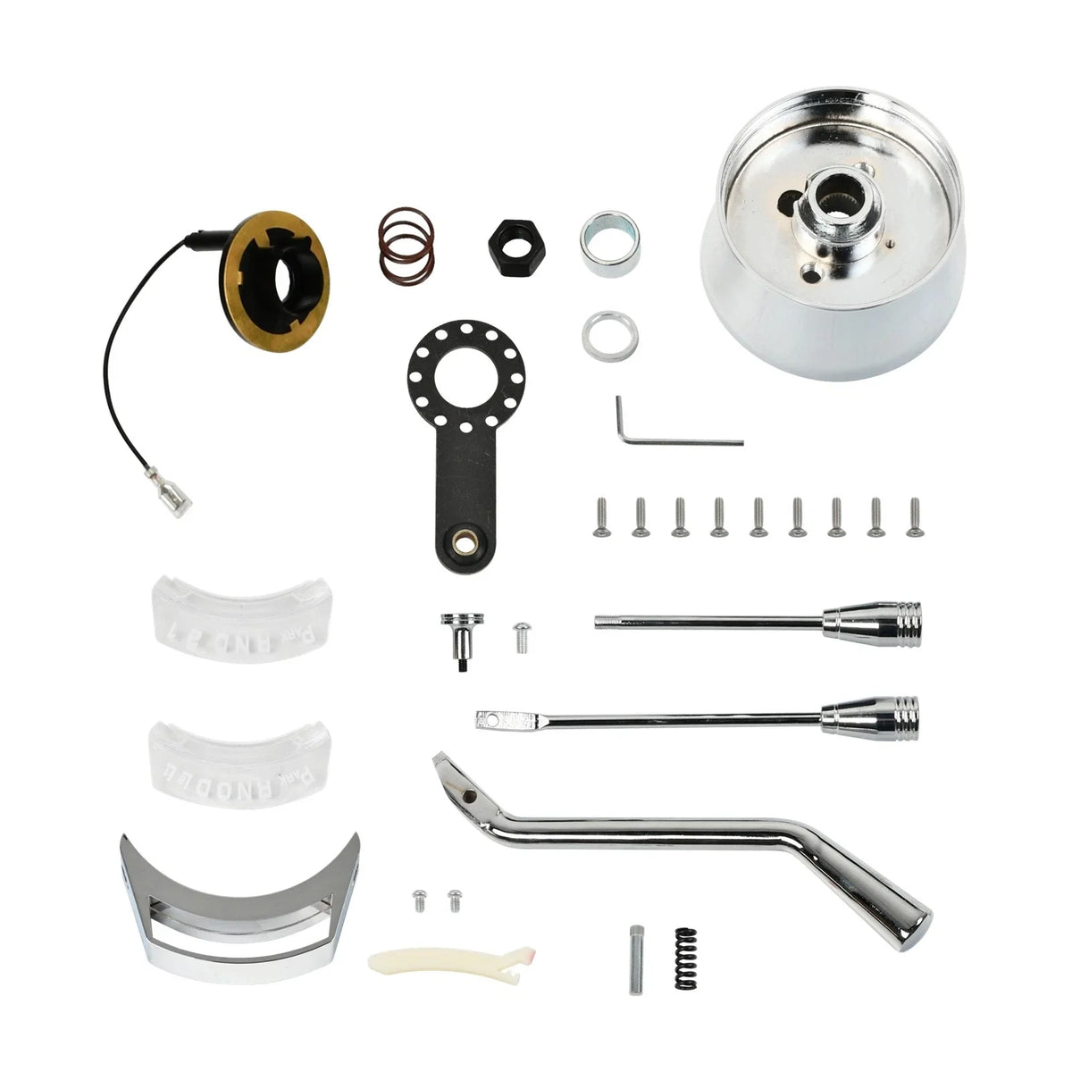 Tilt Steering Column 30" Stainless Steel with Key & 9 Bolt Adapter