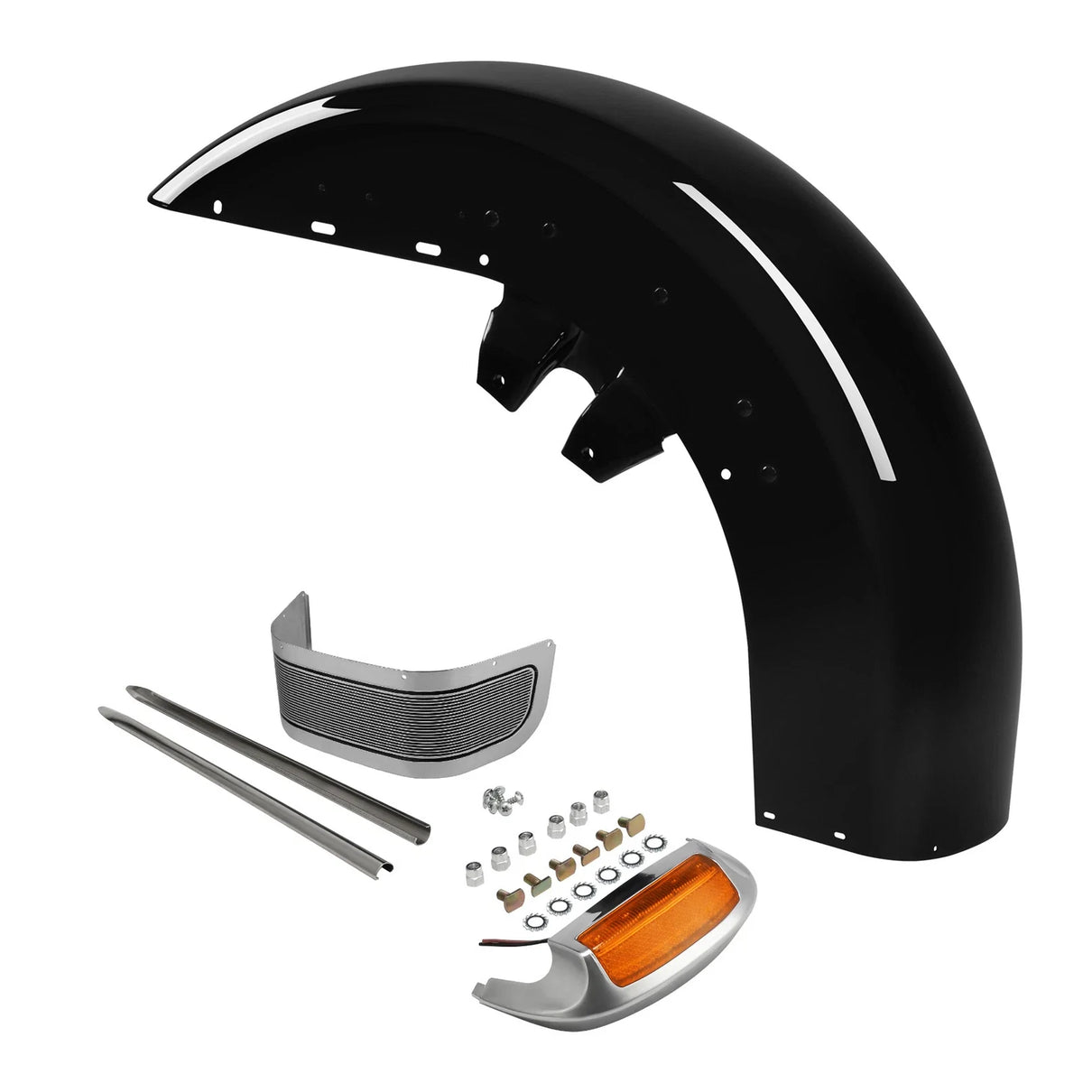 Front Fender in Vivid Black for Harley (1989–2013) Electra Glide, Road King