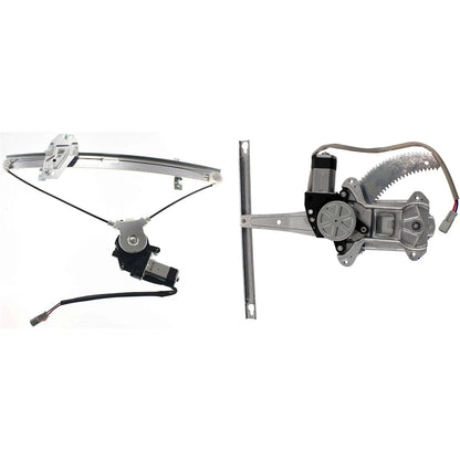 Window Regulators Set of 2 for Sedan - Front & Rear Right Side