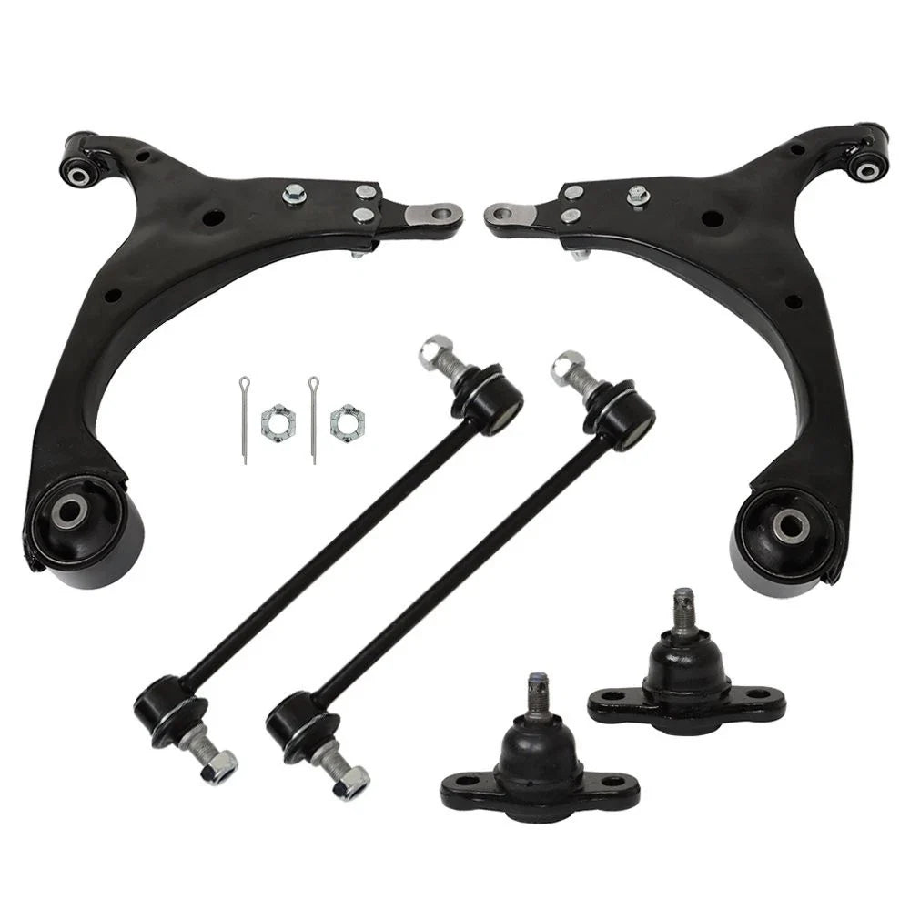 6pc Front Lower Control Arms Ball Joints Sway Bars for Hyundai Elantra (2009–2012)