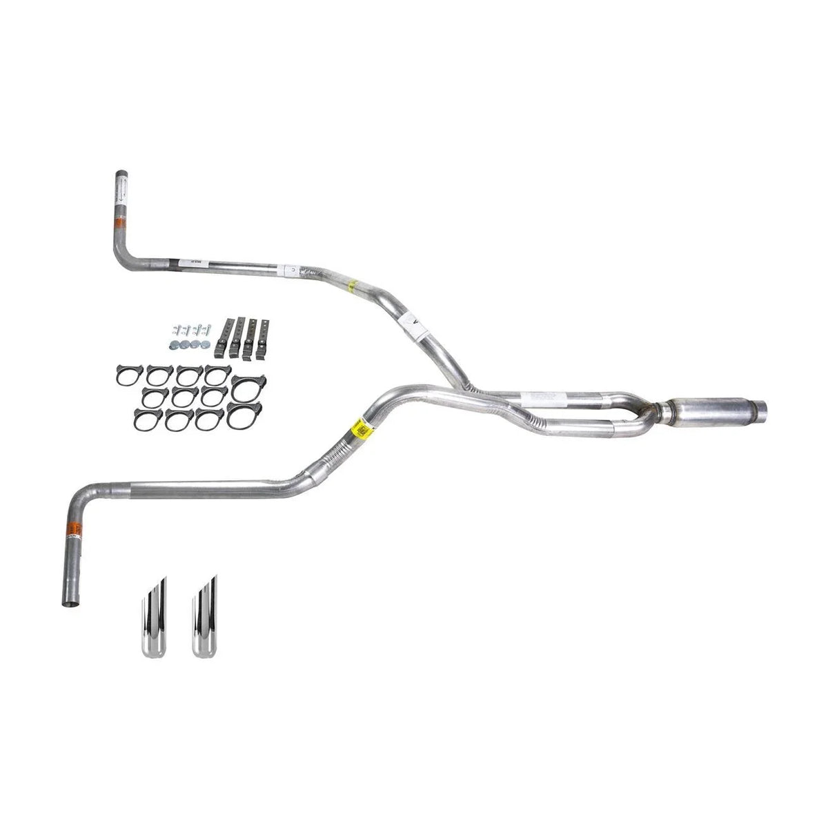 Dual Exhaust Glass Pack Muffler for Tundra (2000–2007) 2.5" Pipe, Side Exit