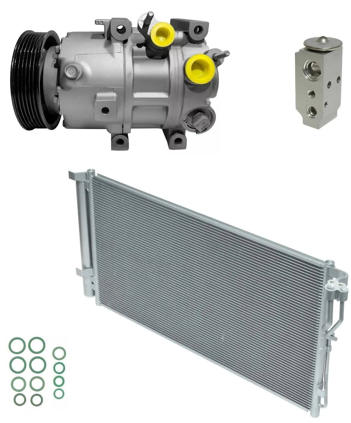 AC Compressor Kit with Condenser for Hyundai Azera 3.3L V6 (2015–2017)