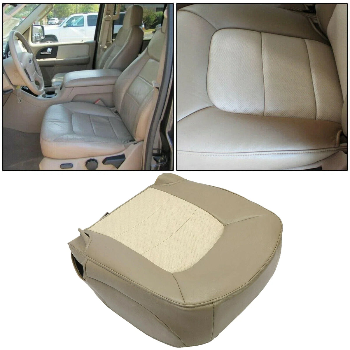 Bottom Seat Cover for Driver Side Tan - Ford Expedition 2003-2006
