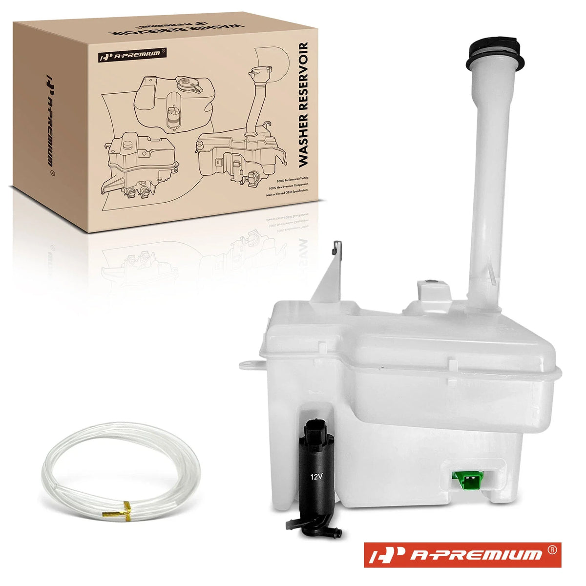 Windshield Washer Reservoir with Cap & Pump for Ford Explorer (2002–2010)