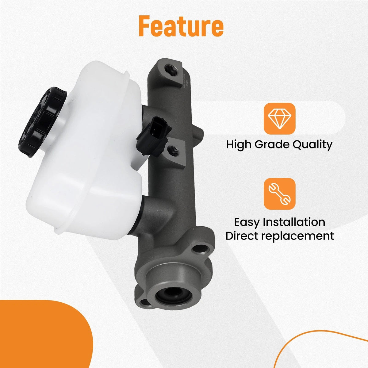 Brake Master Cylinder 1 Inch Bore for 1999-2004 Mustang 3.8L V6