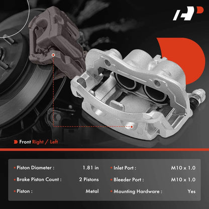 Left Front Brake Caliper with Bracket for Nissan Frontier (2003-2004)