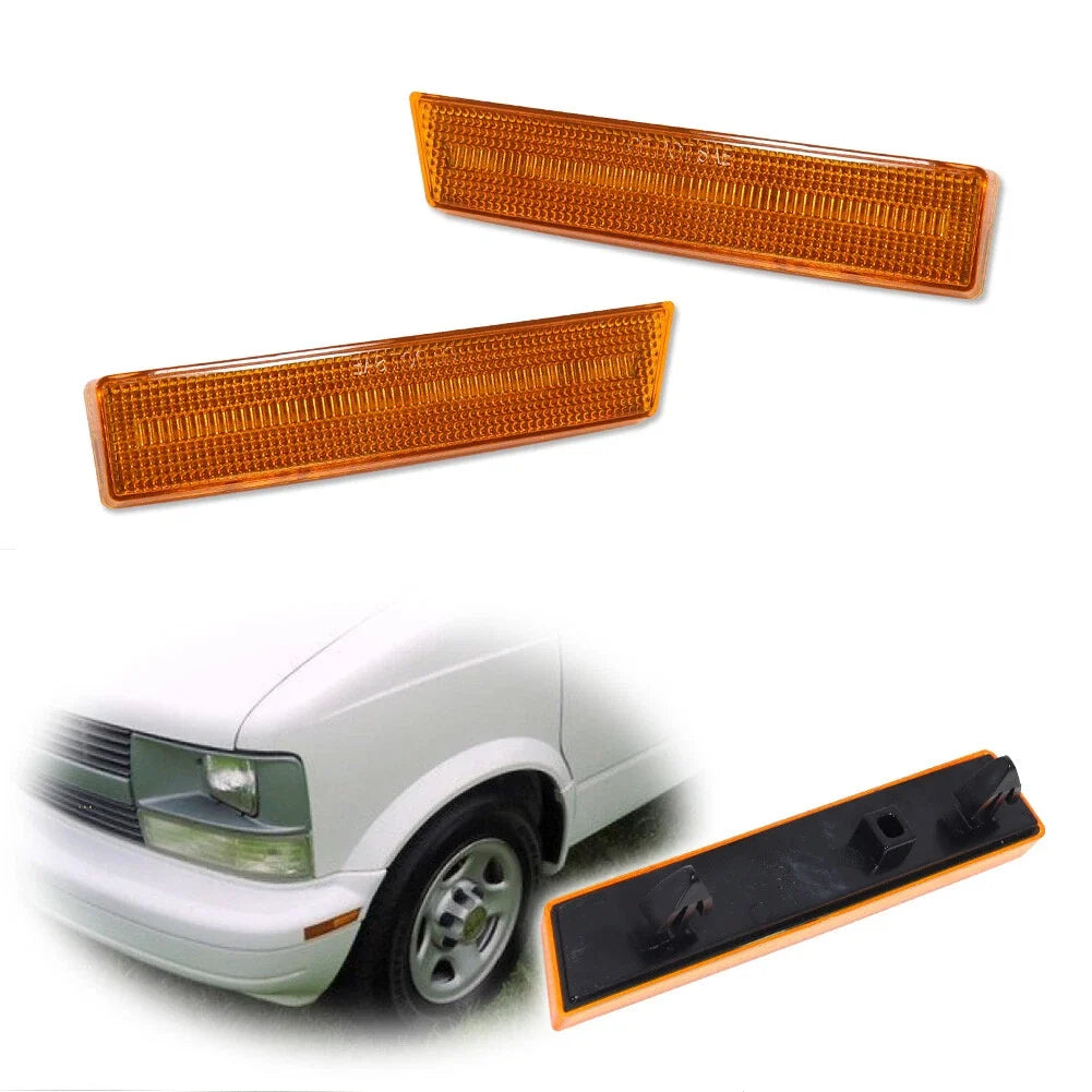2X Amber Front Side Marker Lights for Chevy Astro / GMC Safari (1995–2005)