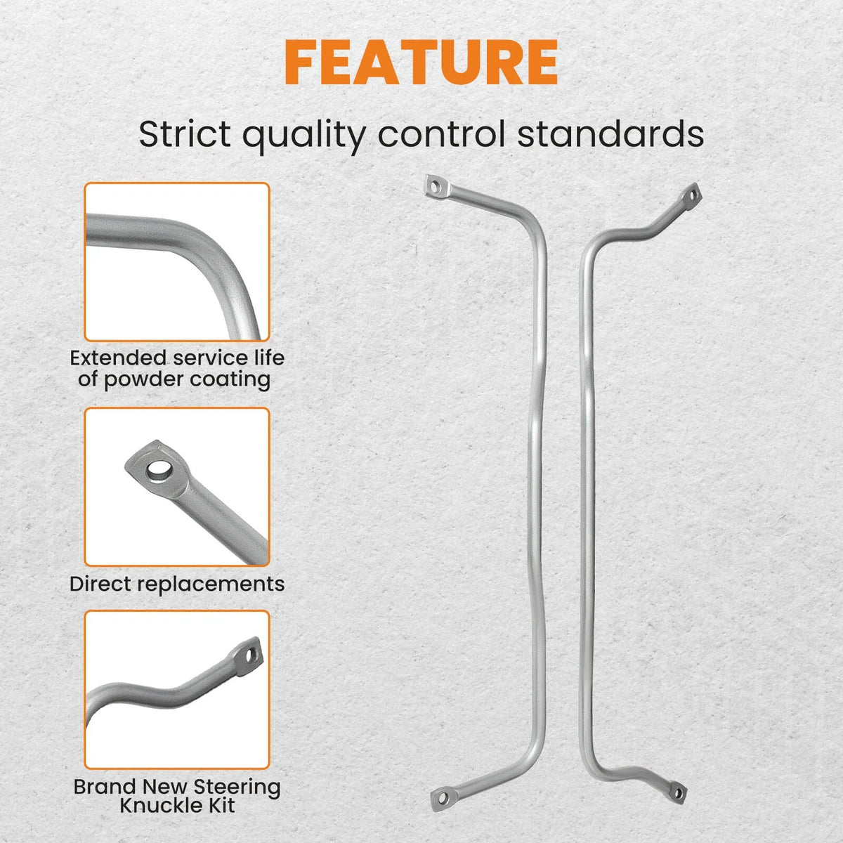 Front & Rear Sway Bars with Linkage Kit for Chevy Two-Ten (1955–1957)