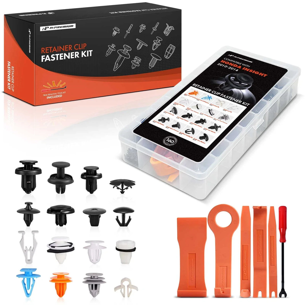 160Pcs Fasteners for Honda Insight (2010–2014)