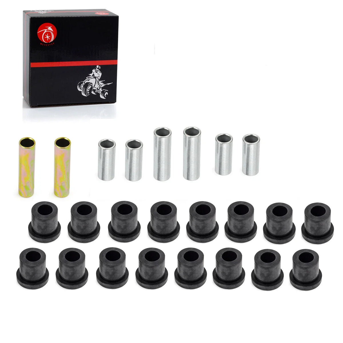 Front Upper A Arm Suspension Bushing Kit & Lower Spring for Club Car DS (1992–2023)