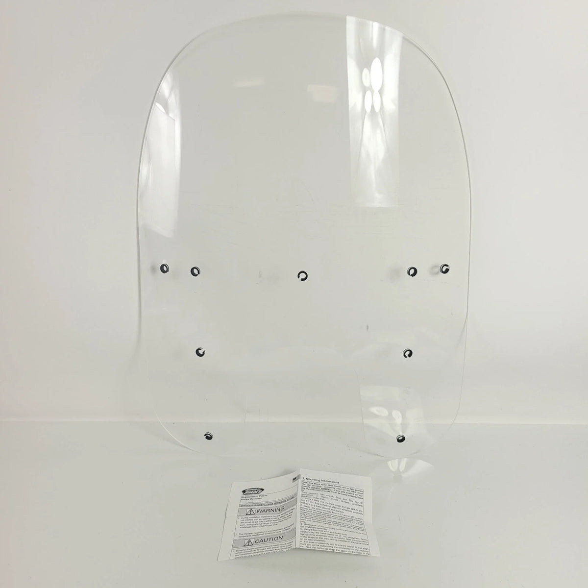 Clear Plastic Windshield 17 Inch for Memphis Shades MEP6230 FX/R/D/L