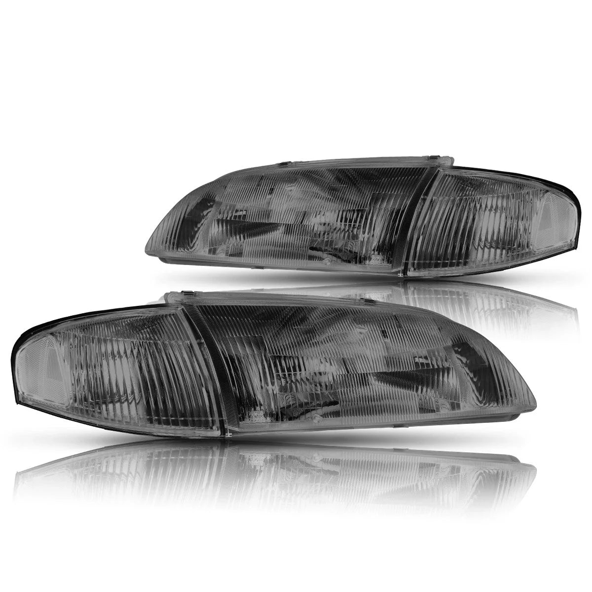 Direct Replacement Headlight for Mazda 626 (1998–1999) Smoked Lens