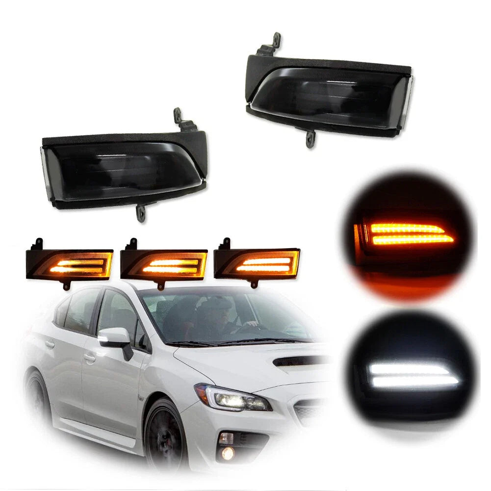 Smoke Sequential LED Side Mirror Turn Signal Lights for WRX STI (2015–2021)