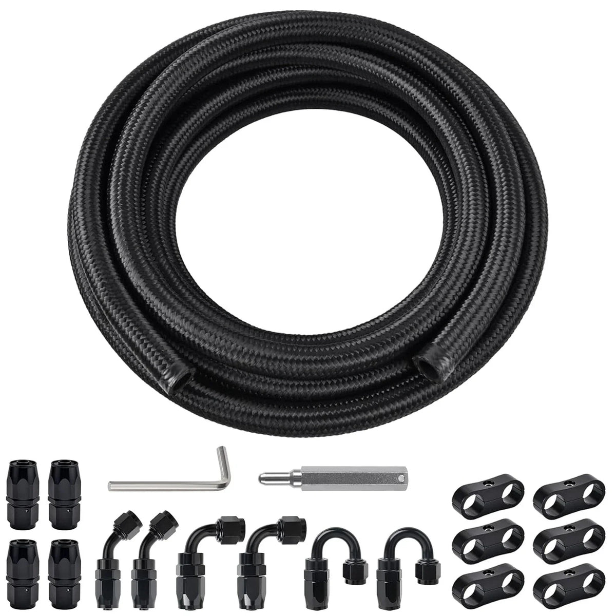 8AN PTFE Fuel Line Kit for Universal Applications (20FT)