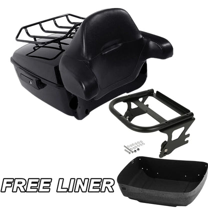 Backrest Pad Mount Rack for Harley Touring Road Glide (1997-2008)