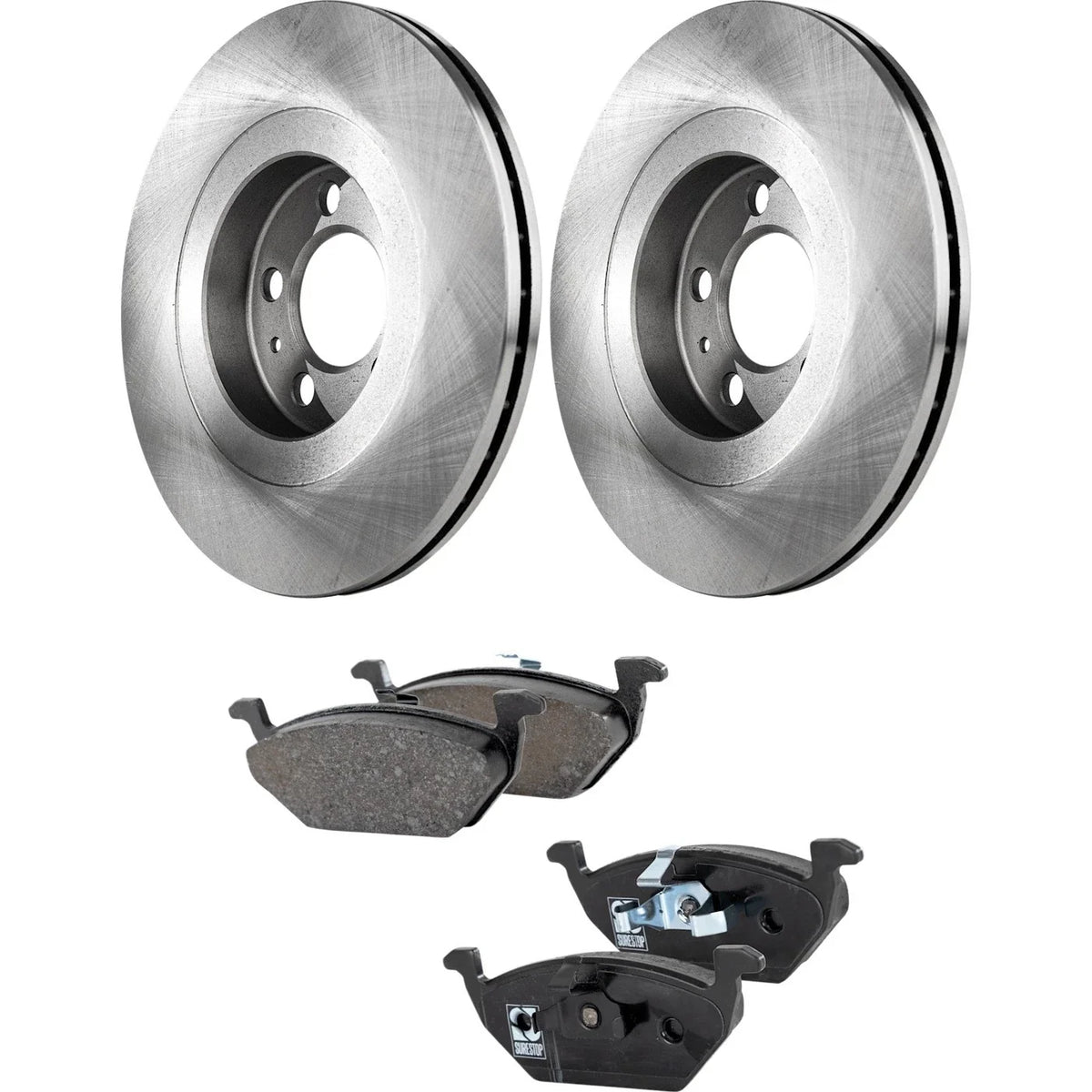 Front Brake Disc Rotors and Pads Kit for VW Golf Jetta (1999)