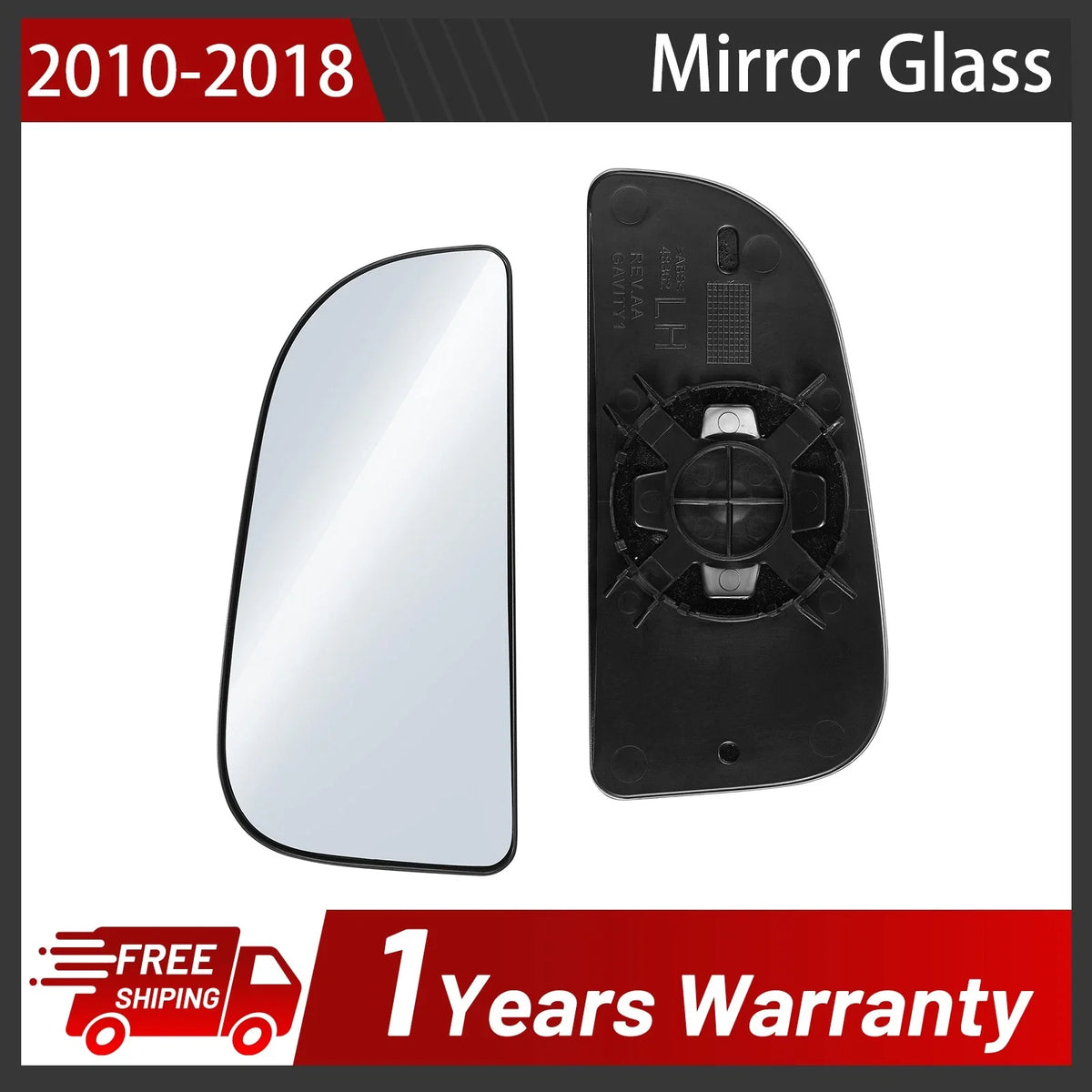 Mirror Glass Driver Side for Dodge Ram 1500-5500, 68067731AA (2002–2019)