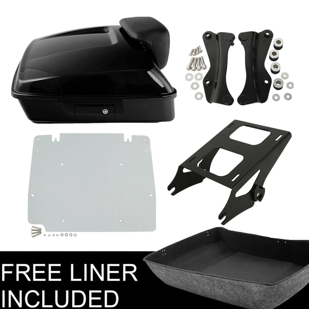 Chopped Design Trunk Mount Plate for Harley Street Glide 2014–Present