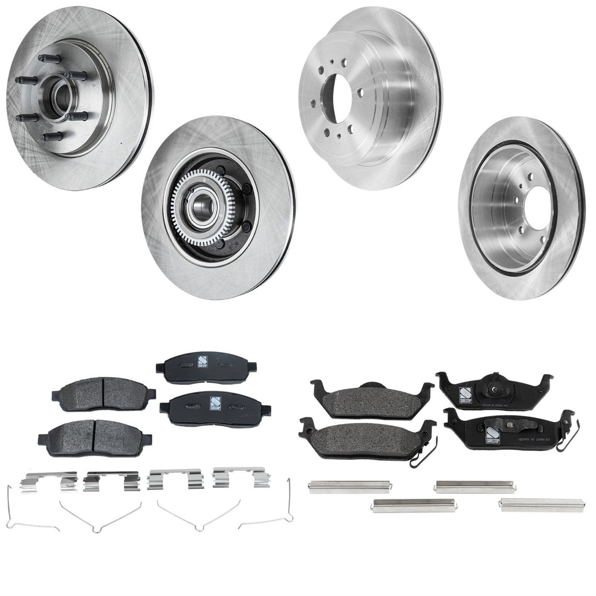 Brake Disc and Pad Set for Ford F-150, Lincoln Mark LT 2004-2008
