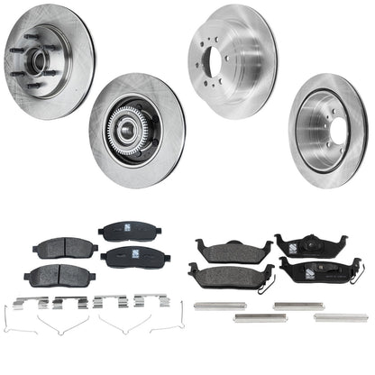 Brake Disc and Pad Set for Ford F-150, Lincoln Mark LT 2004-2008