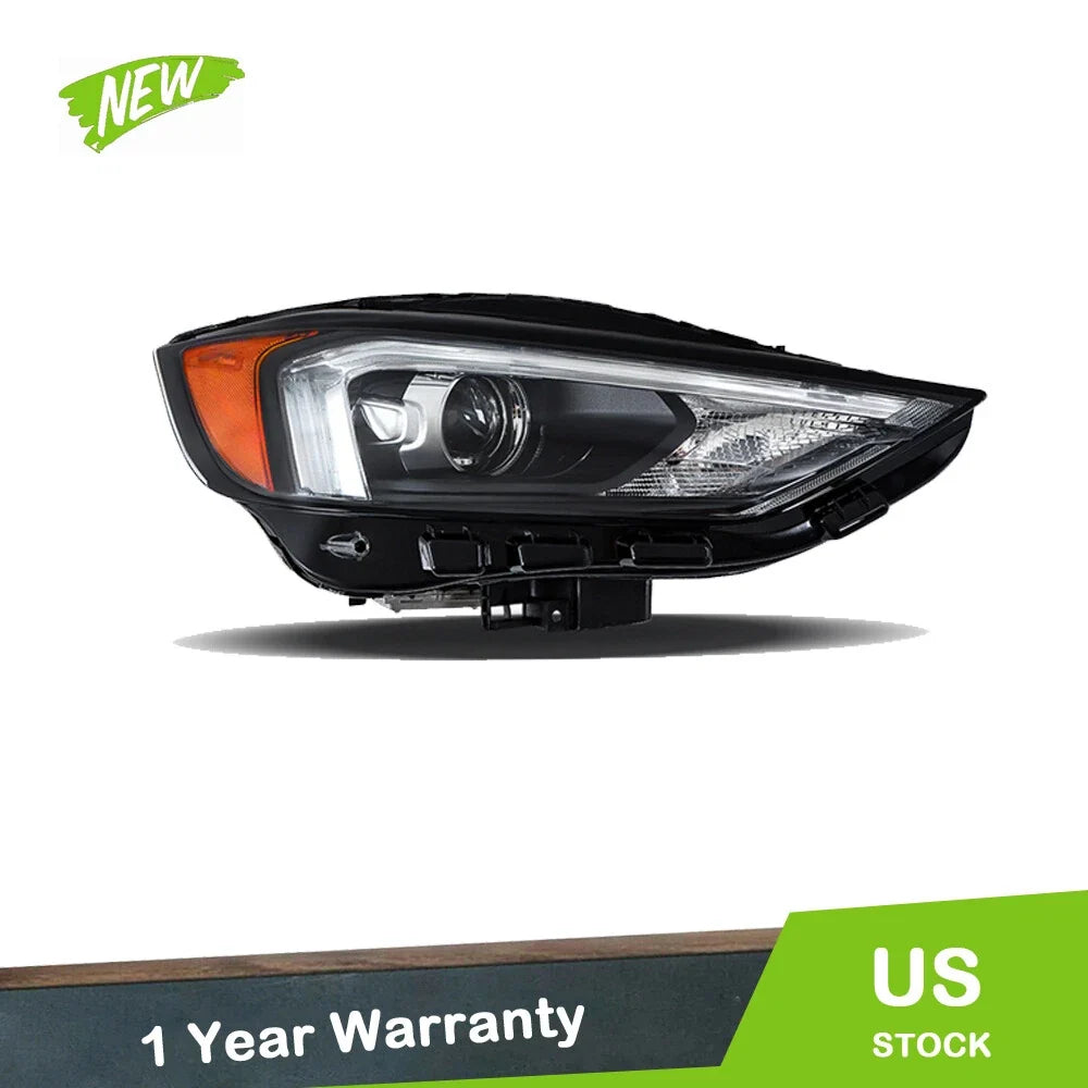 Front Headlight Assembly for Ford Edge (2019–2024) Right LED DRL Clear Lens