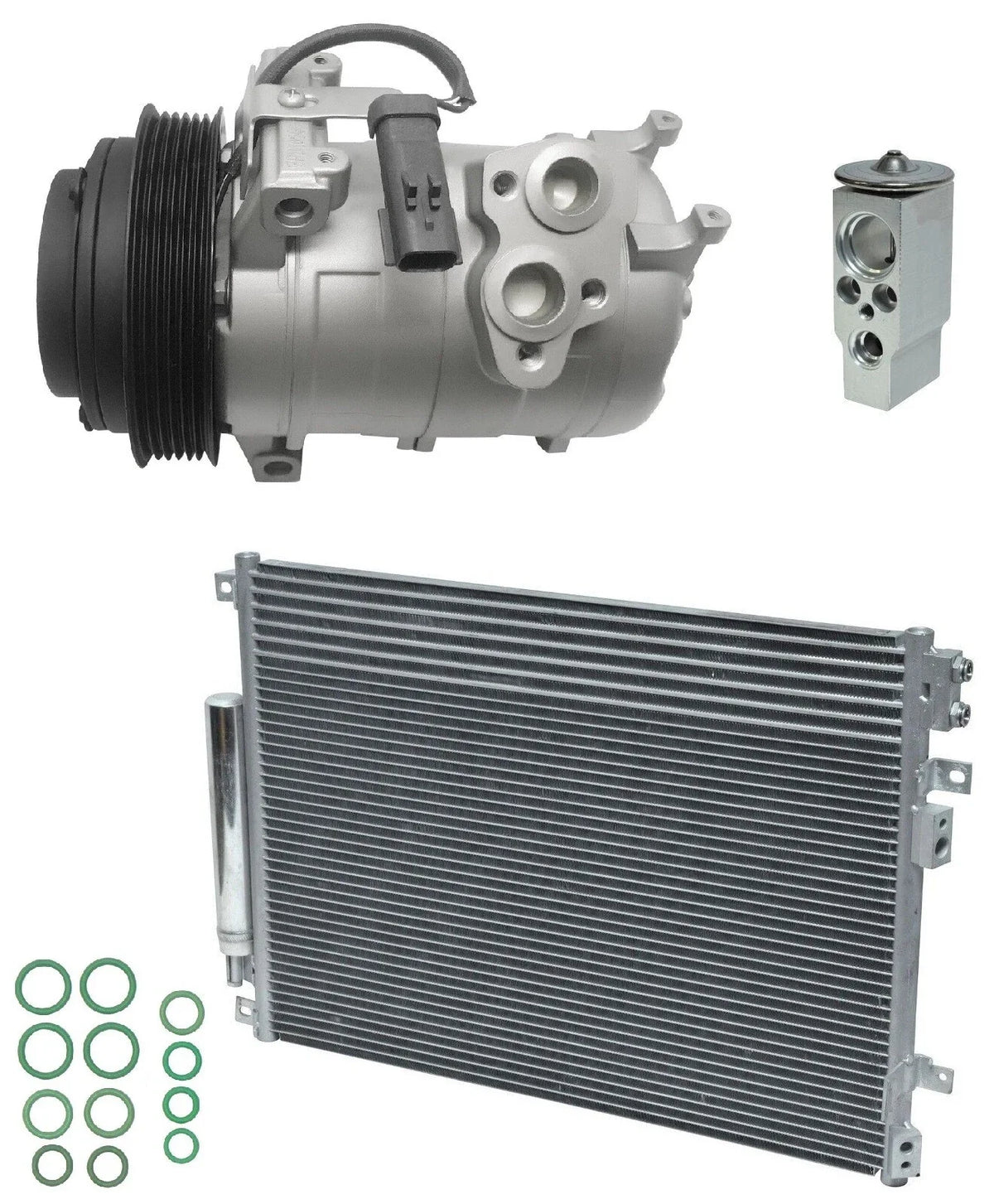 AC Compressor Kit With Condenser for Chrysler 300 3.5L (2005–2011)