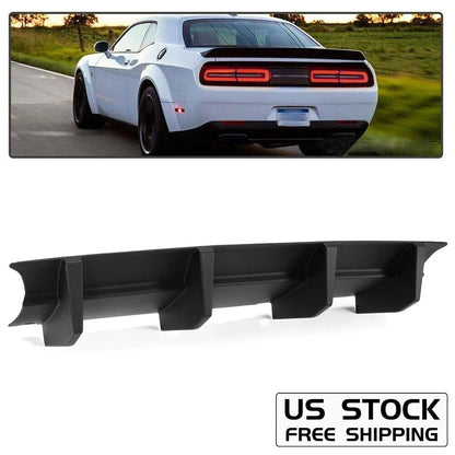 Matte Black Rear Bumper Diffuser for Challenger 2015-2023