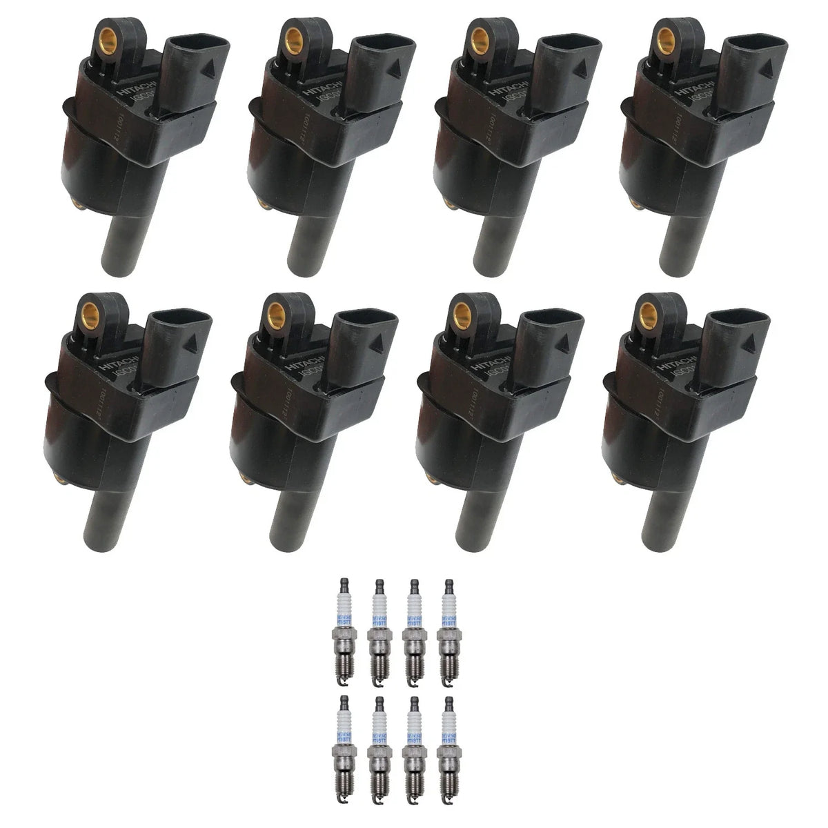 Set of 8 Ignition Coils & Denso Platinum Spark Plugs for Avalanche Camaro (2001–2015)