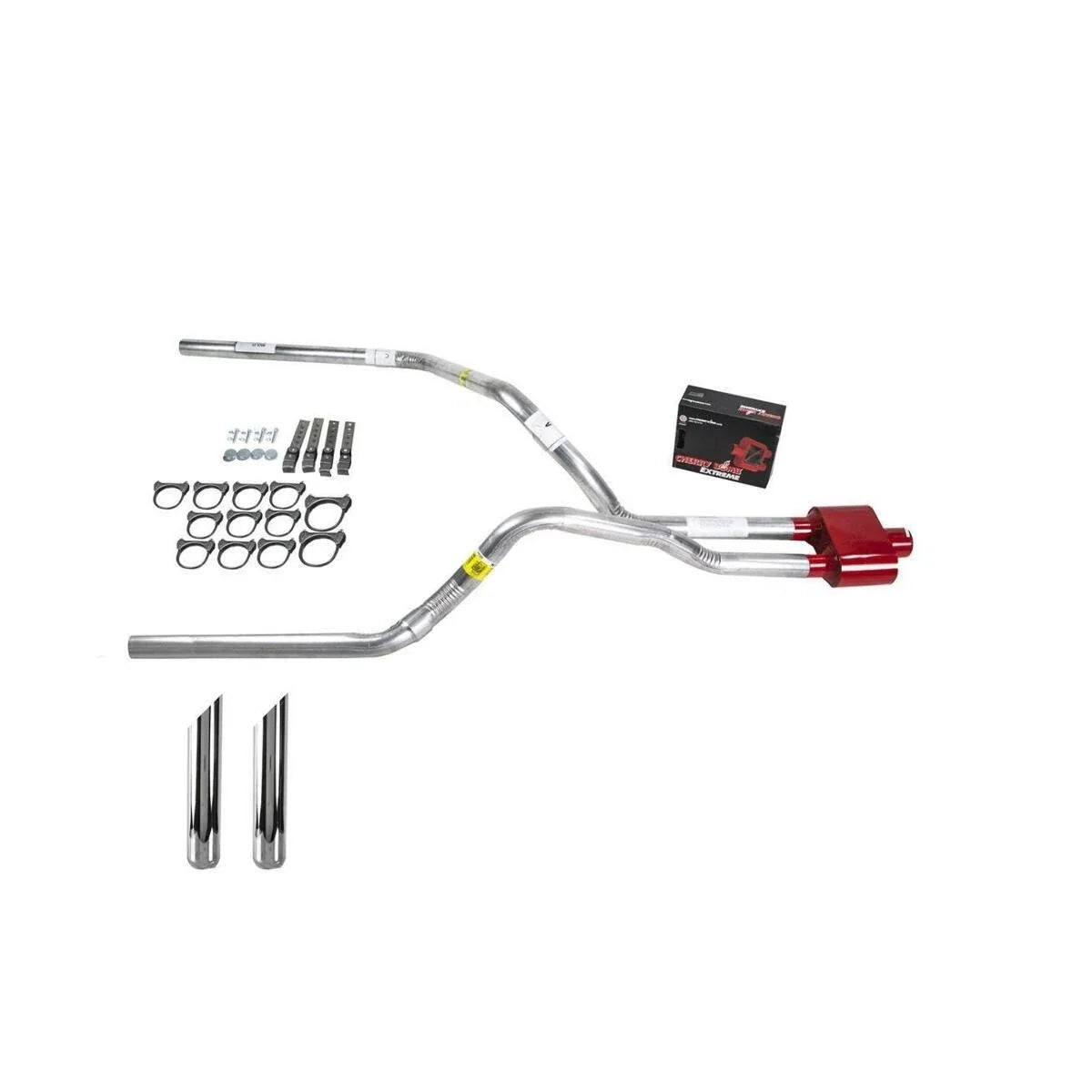 Dual Exhaust 2.5" Pipe for Ram (2004–2006) - Cherry Bomb Extreme SW Tip