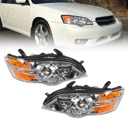 Halogen Headlight Set 2X for 2006-2007 Subaru Legacy Outback