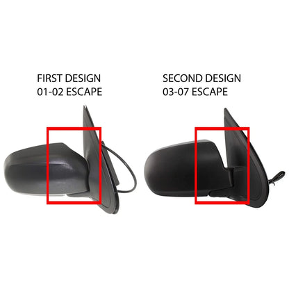 Right Passenger Mirror for 2001-2002 Ford Escape