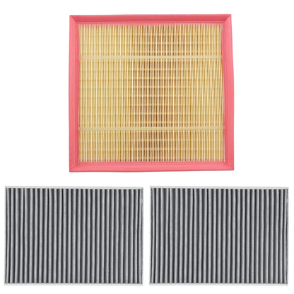 Engine Air Filter Cabin Set of 3 for BMW 530i (2017-2018) & X6 (2019)