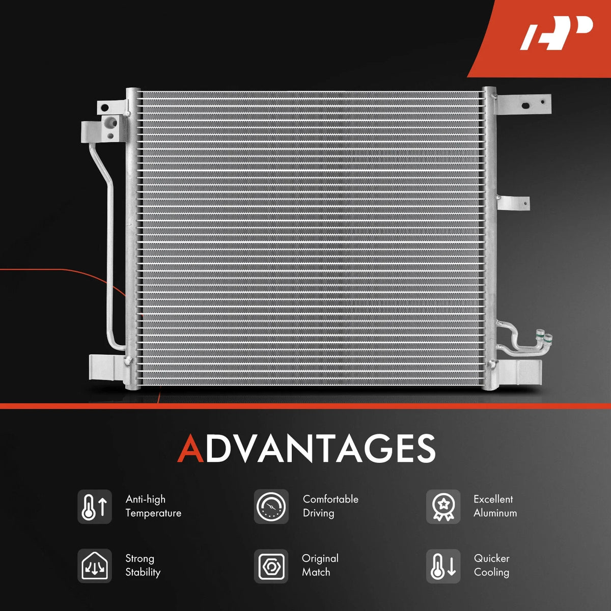 A/C Condenser with Bracket for 2011-2017 Juke