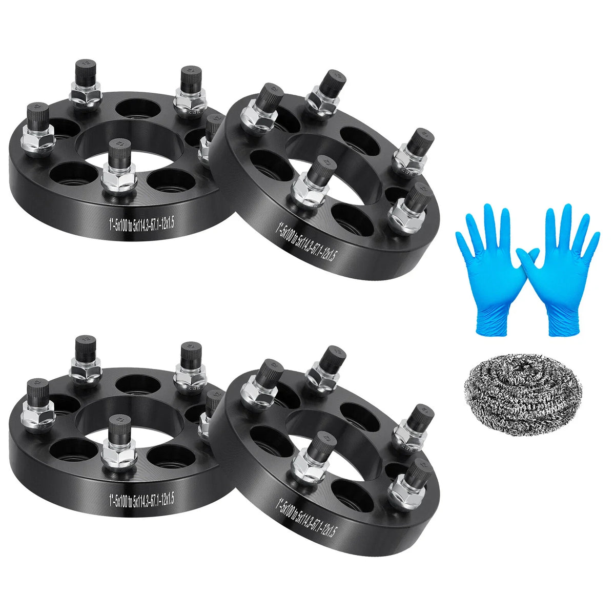 Set of 4 Wheel Spacers Adapters 5x100 to 5x114.3 for Lexus Toyota