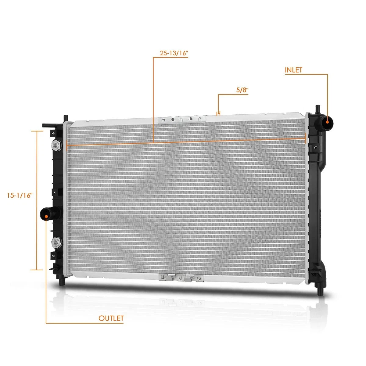 Aluminum Core Radiator DPI-2381 for Daewoo Leganza/Nubira (1999–2002)