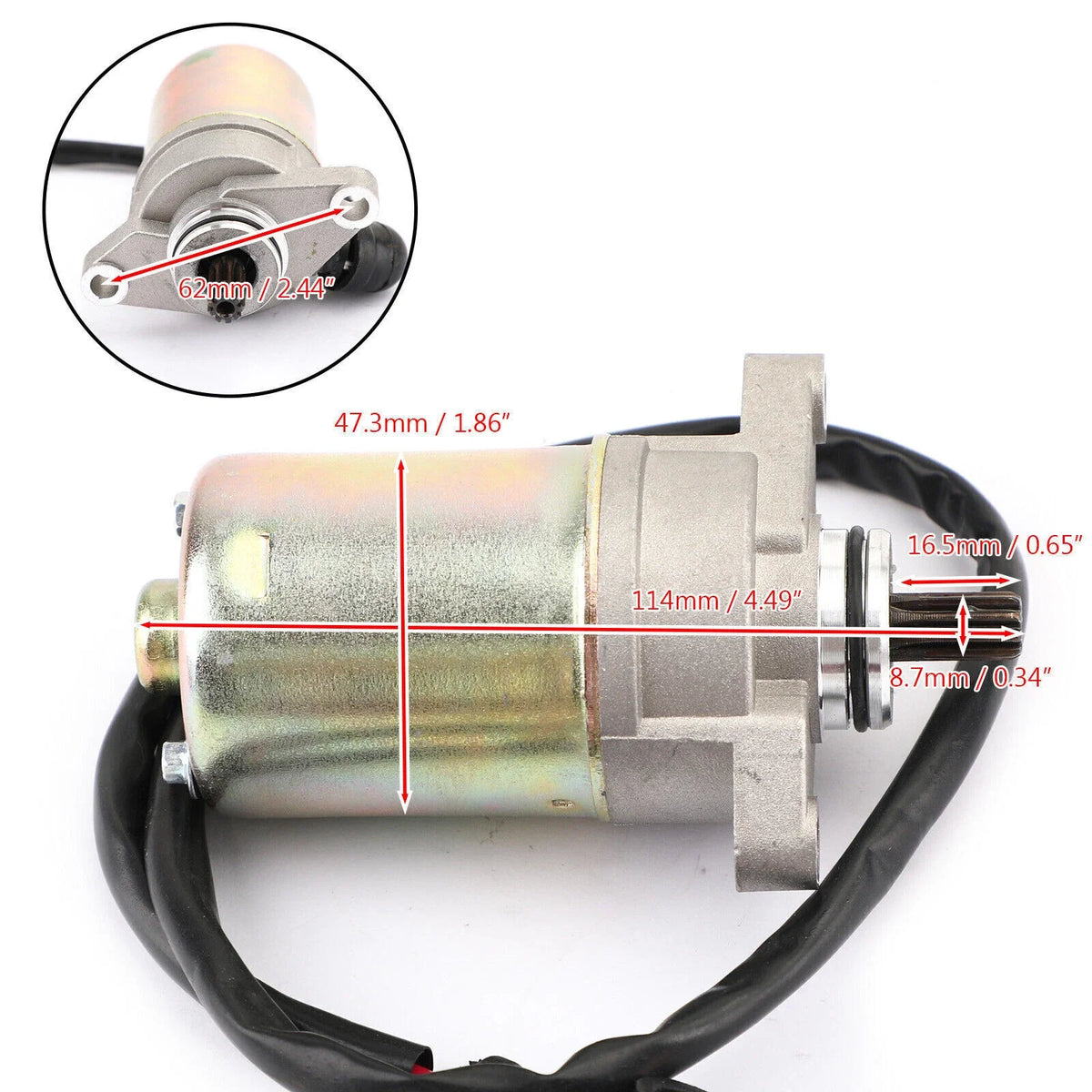 Starter for Bombardier ATV DS70 DS90 Mini (2008–2018) V31200DGF000 V31200DGF020 T9
