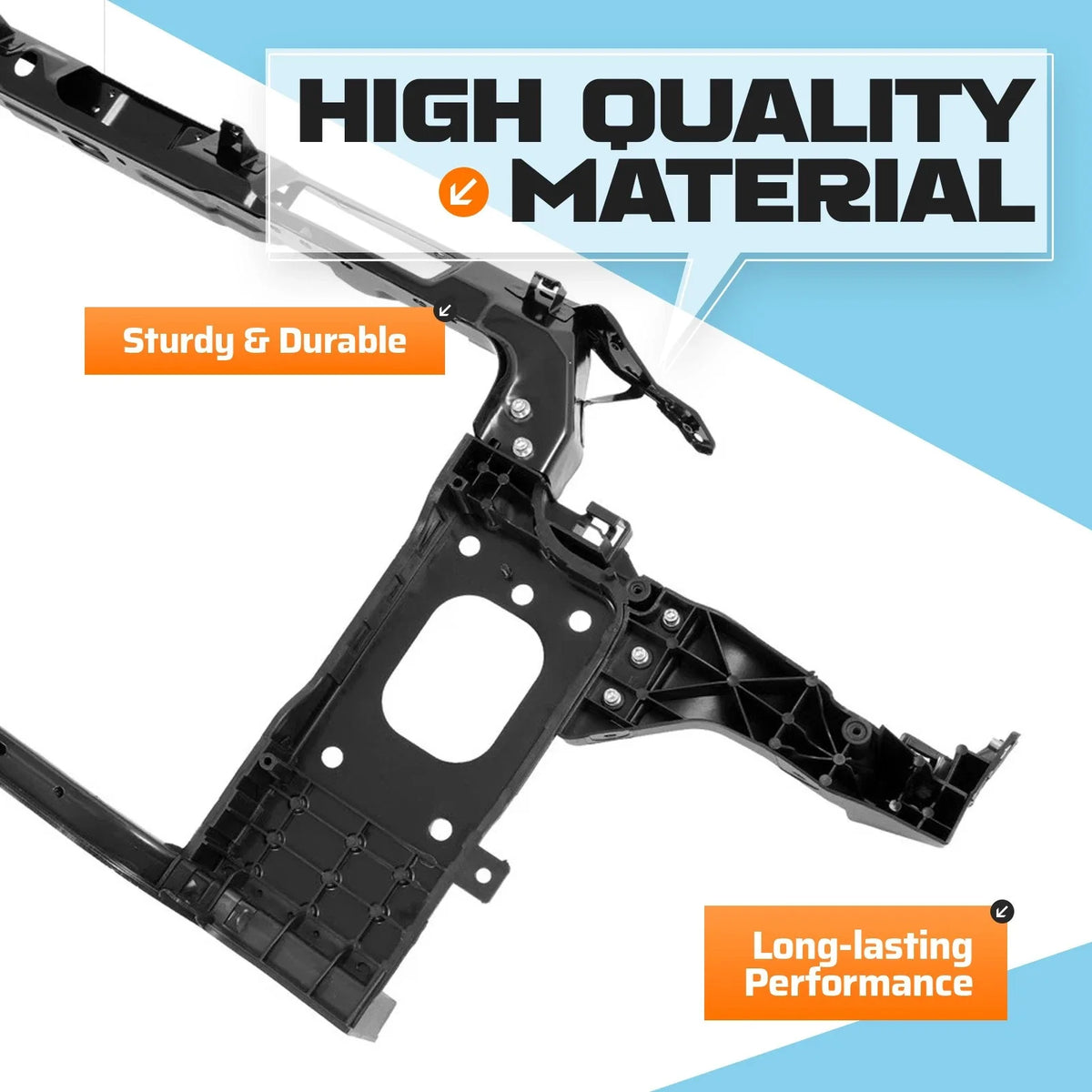 Front Support Assembly for Radiator - Kia Forte/Forte5 2014-2016 #64101A7001